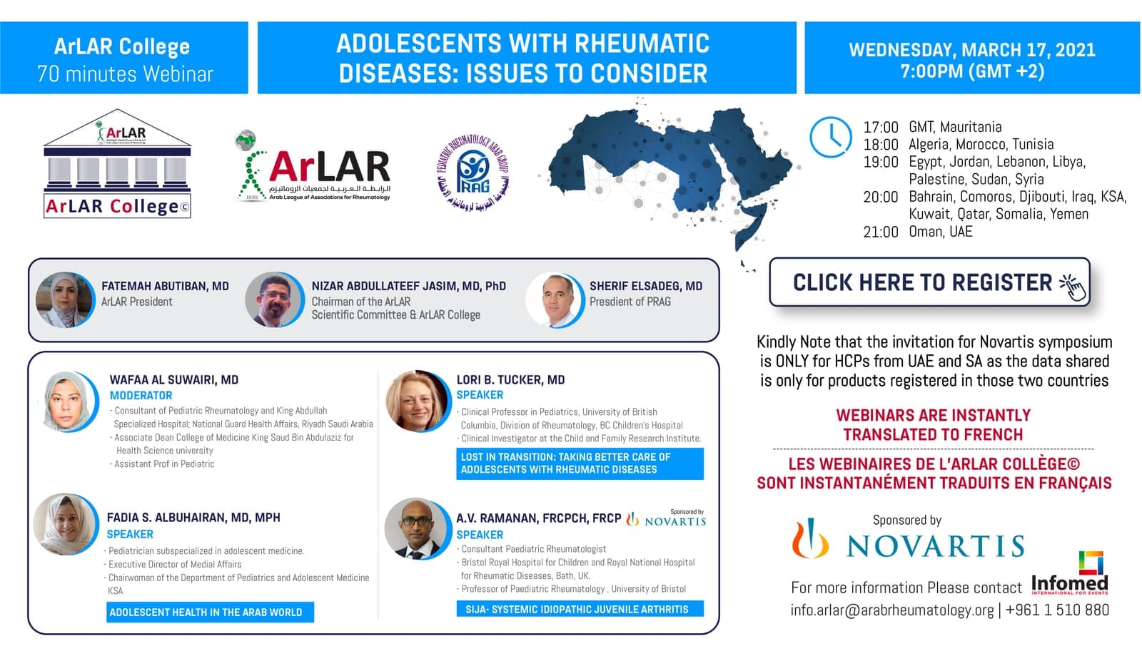 ArLAR College 17th of March Webinar